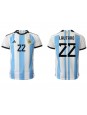 Argentinien Lautaro Martinez #22 Heimtrikot WM 2022 Kurzarm